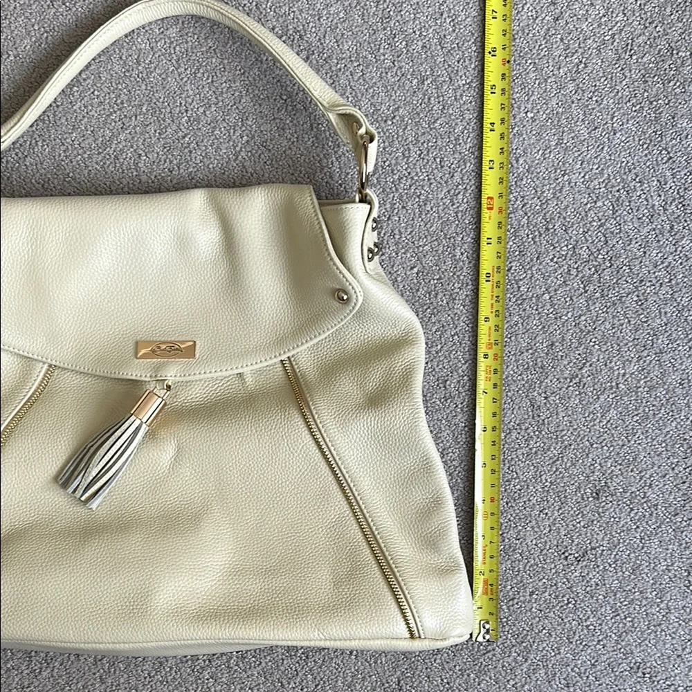 •ONNA EHRLICH• Cream Colored Shoulder Bag - Picture 9 of 12